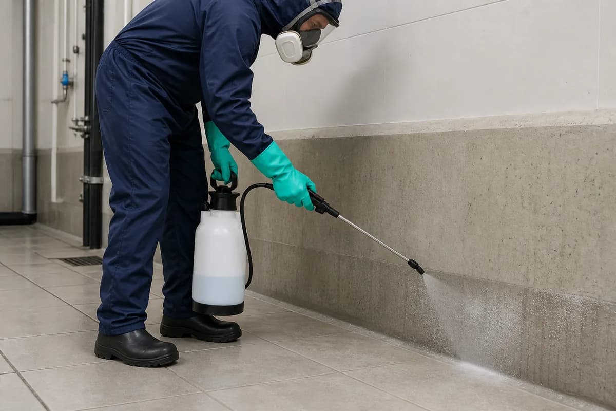 Aplicación controlada de sanitizante con elementos de protección