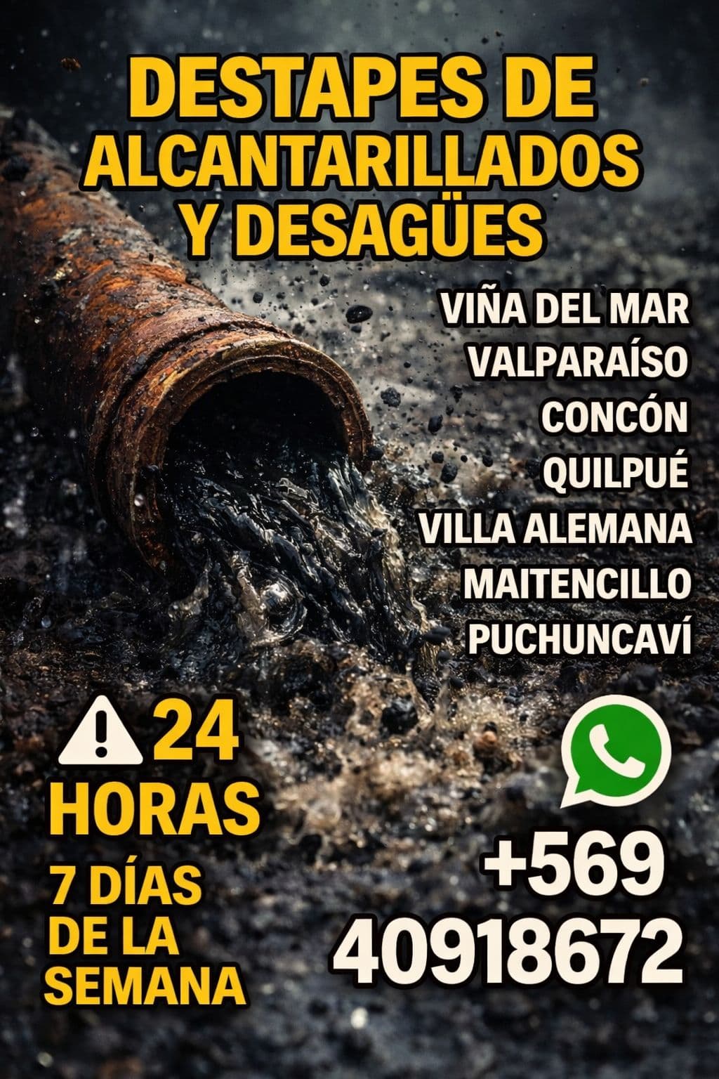 Servicio de Hidrojet de alto rendimiento en Vina del Mar