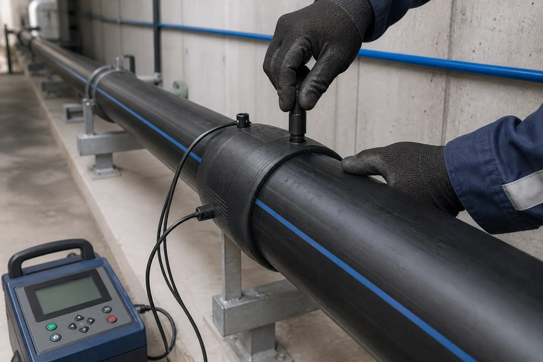 Preparación técnica de una unión por electrofusión en tubería HDPE